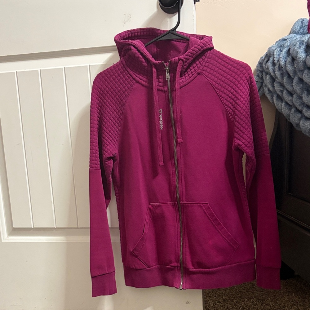 Reebok Women's Magenta Full-Zip Hoodie